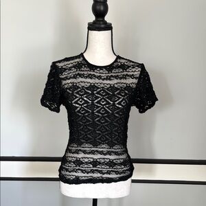 Fitted lace top - Bazar by Christian Lacroix